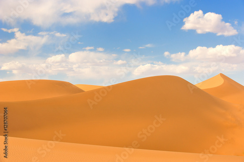 desert sand, beautiful sand desert landscape at sunset 