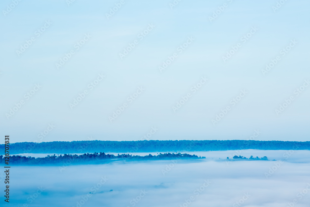 Obraz premium sea mist on mountain Khao Kho Thailand