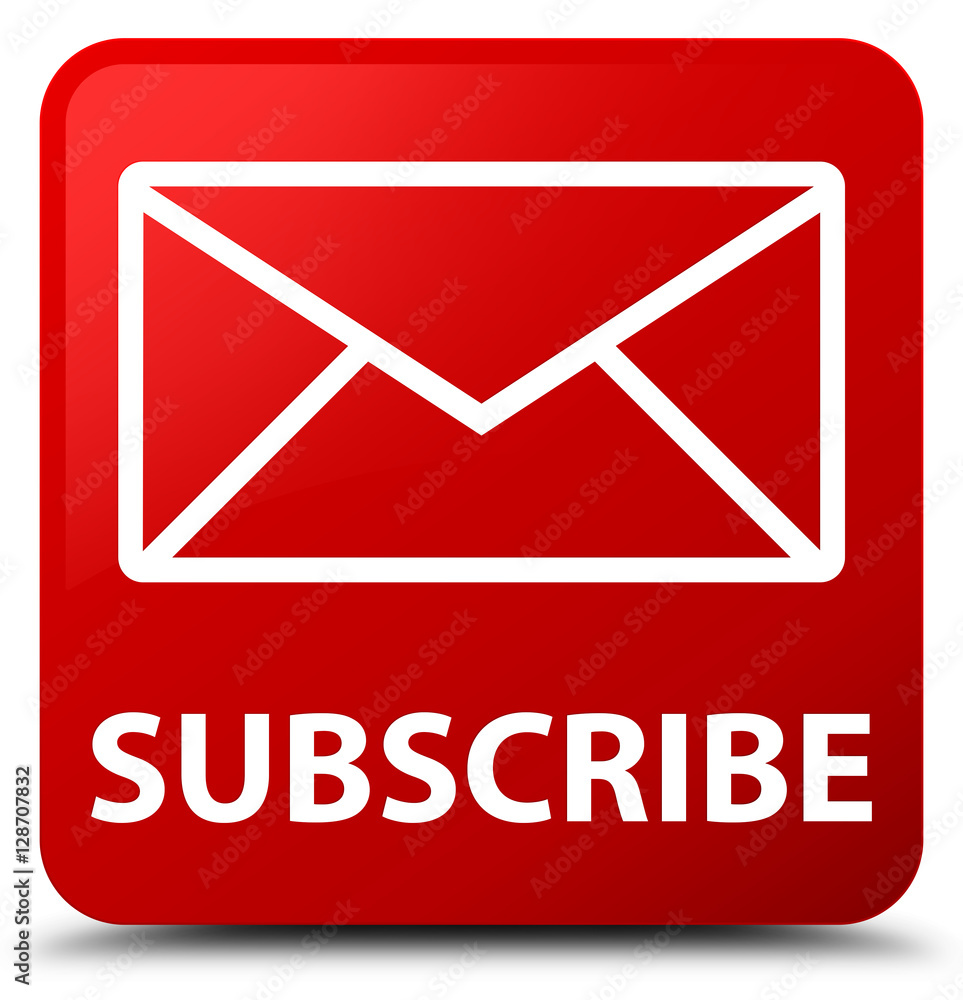 Subscribe (email icon) red square button Subscribe (email icon) red square button