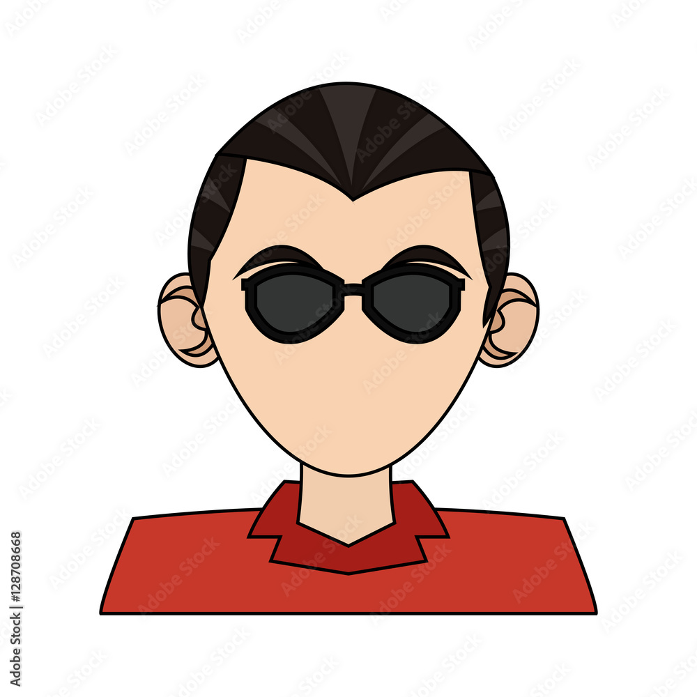 Man icon. Male avatar person people and human theme. Isolated design. Vector illustration Man icon. Male avatar person people and human theme. Isolated design. Vector illustration