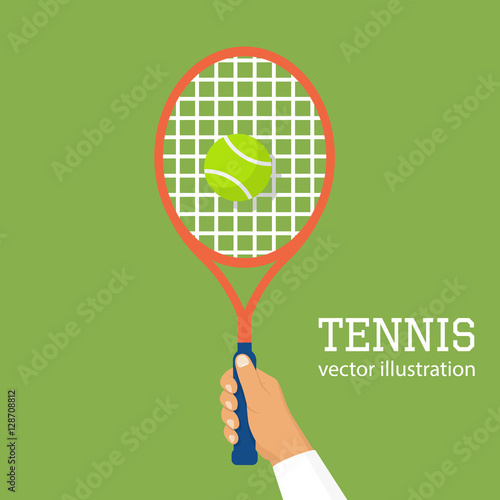 Hold racquet in hand