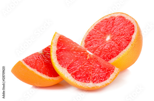 Grapefruit isolated on the white background