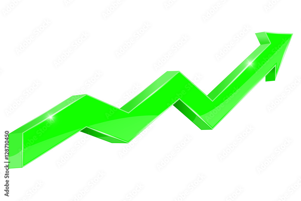 Green up rising arrow Green up rising arrow