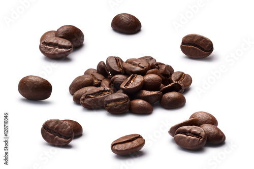 Dark chiaro roasted coffee beans set  paths