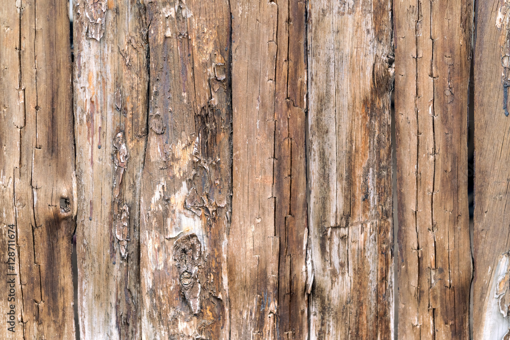 Rough wooden fence, background, texture Rough wooden fence, background, texture