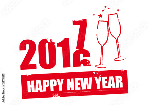 Stempel Happy New Year 2017