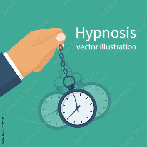 Hypnosis concept.Vector