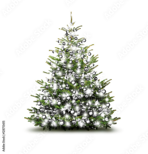 Silberner Christbaum
