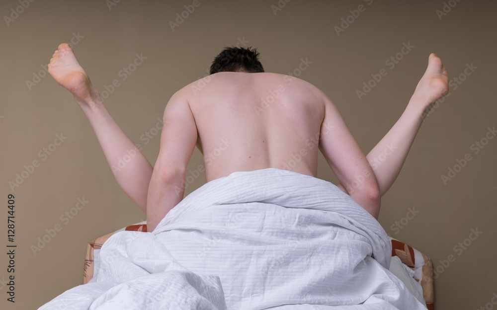 Foto de Young couple have sex in bed do Stock Adobe Stock 