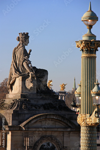 Statue place de la Concorde à Paris, France © JFBRUNEAU