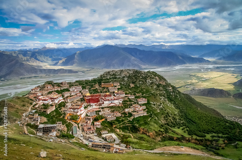 Fotografie Ganden Monastery near Lhasa