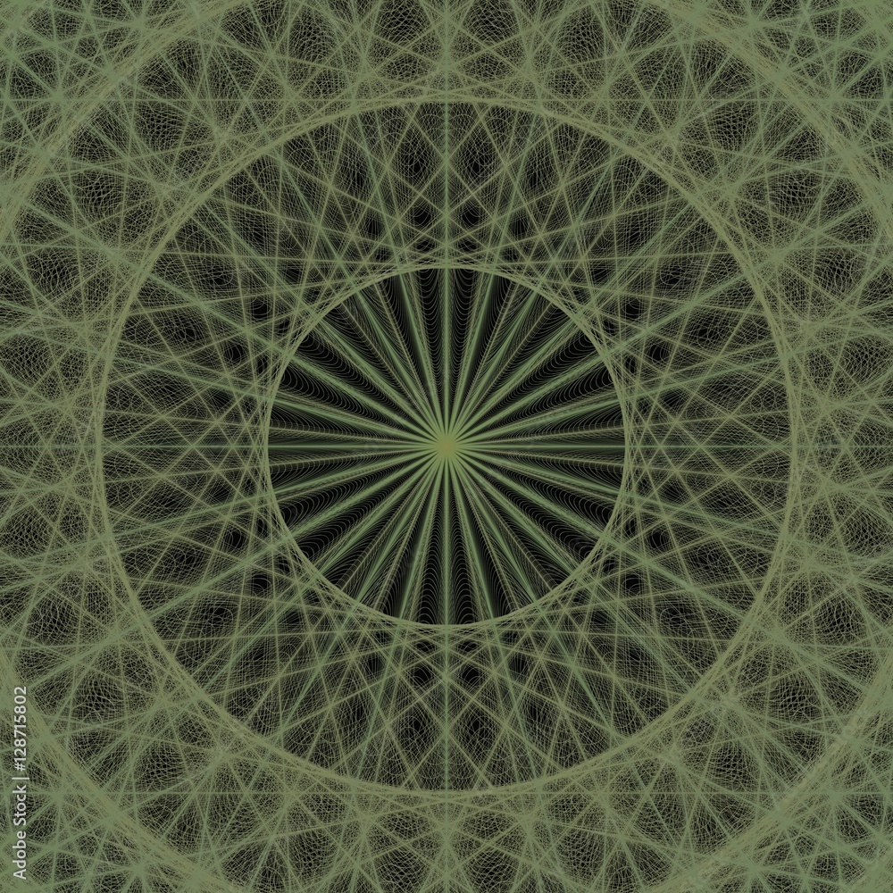 Green computer generated fractal background design