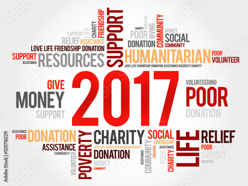 2017 help word cloud concept background