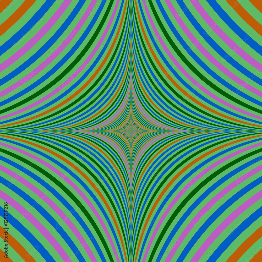 Abstract psychedelic quadratic background design