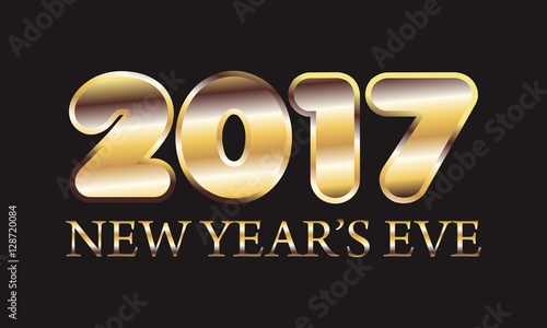 gold text happy new year 2017