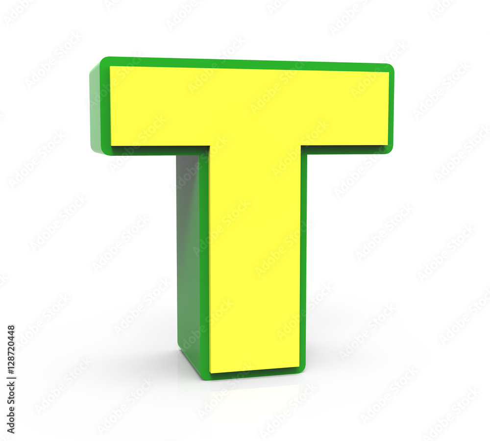 3D Toy letter T 3D Toy letter T