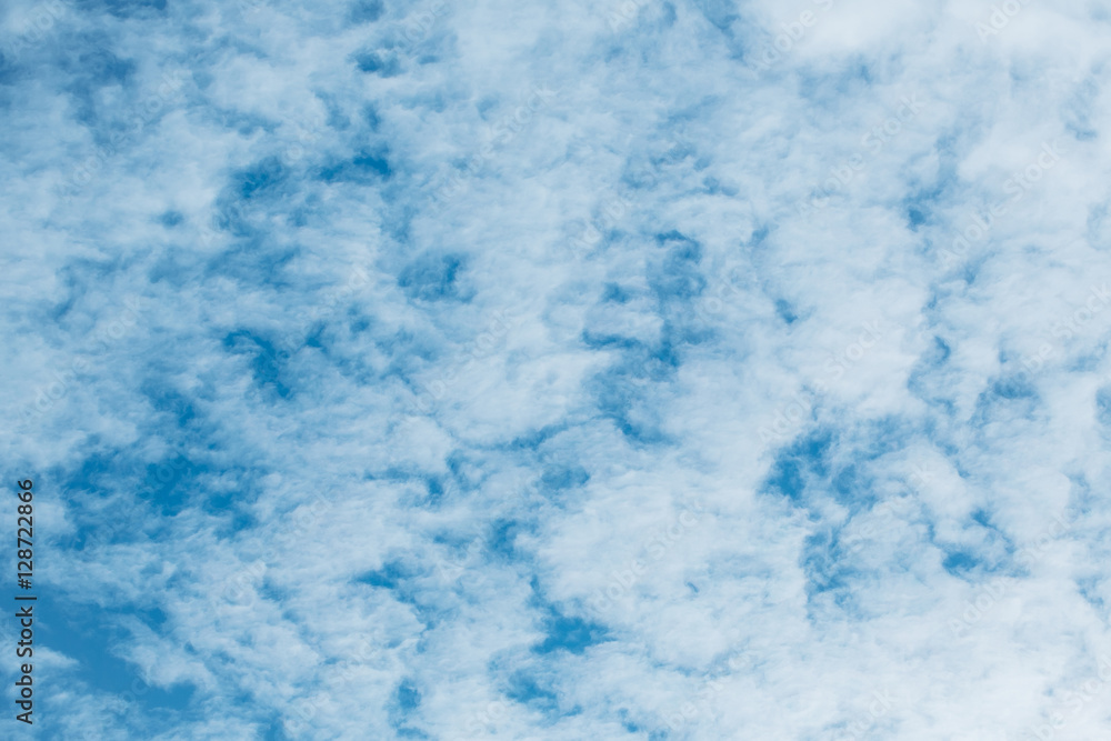 blue sky with white clouds