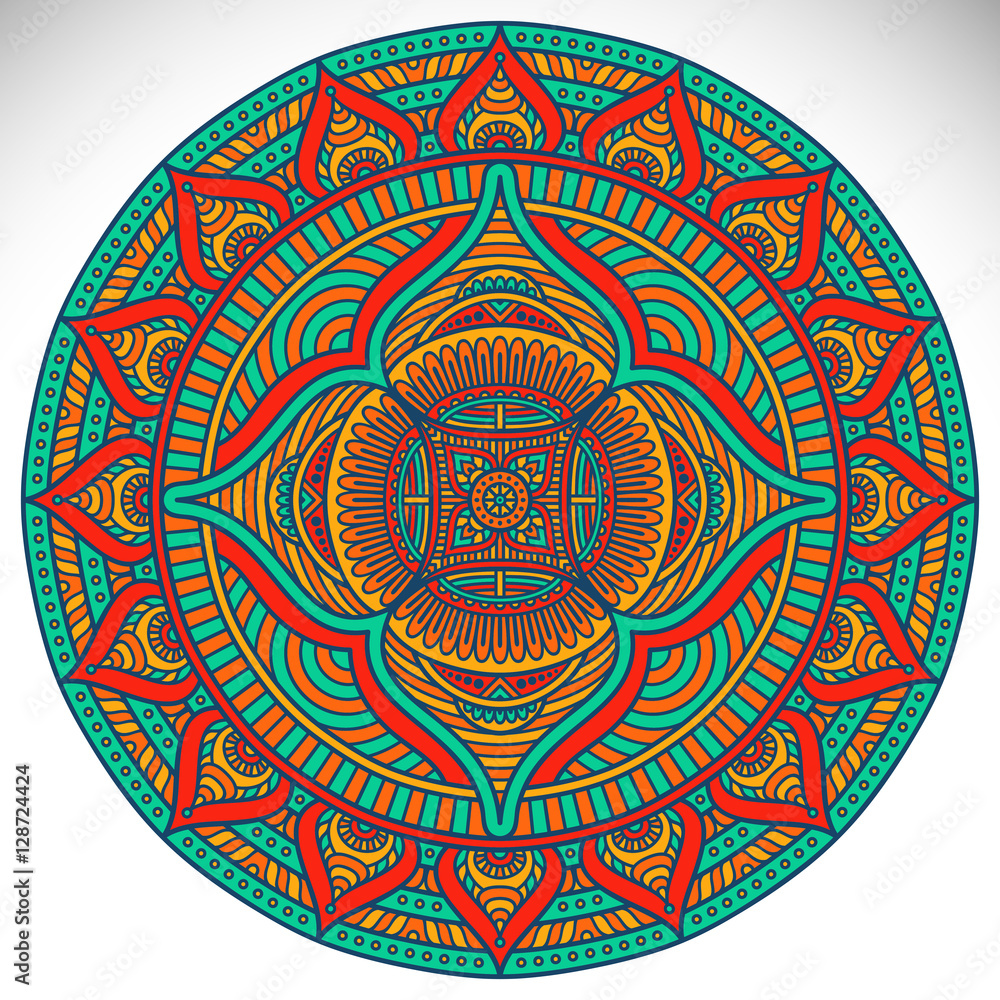 Fototapeta premium Vector indian Mandala