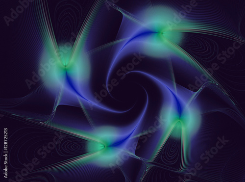 Abstract fractal light green and pink pattern © zimnevan