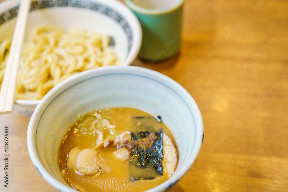 Japanese ramen noodle on table Japanese ramen noodle on table
