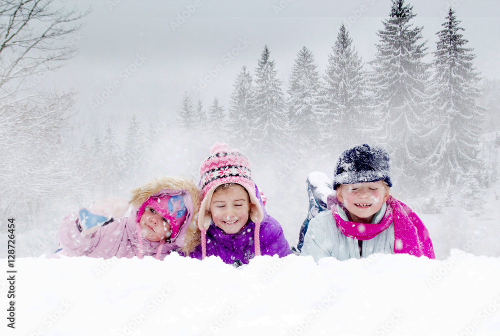 Children in snow Children in snow