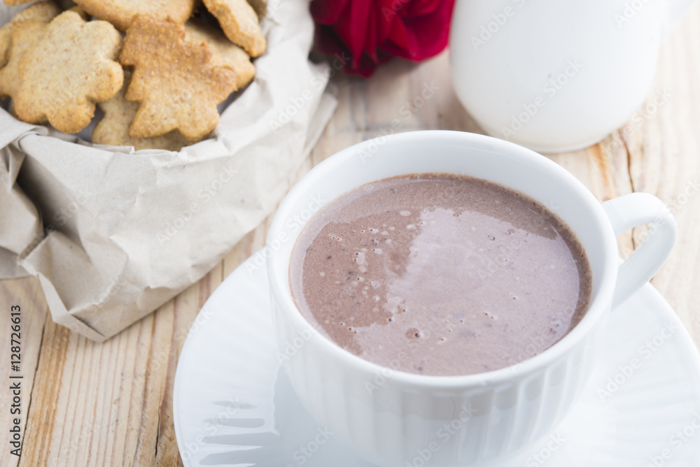Chocolate with cookies for special day Chocolate with cookies for special day