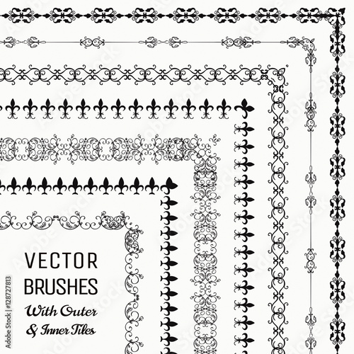 Vector Brushes with Outer and Inner Tiles Collection