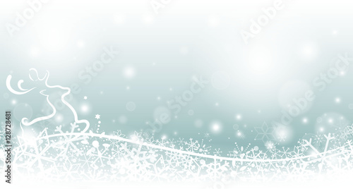 Rentier Schneeflocken Hintergrund