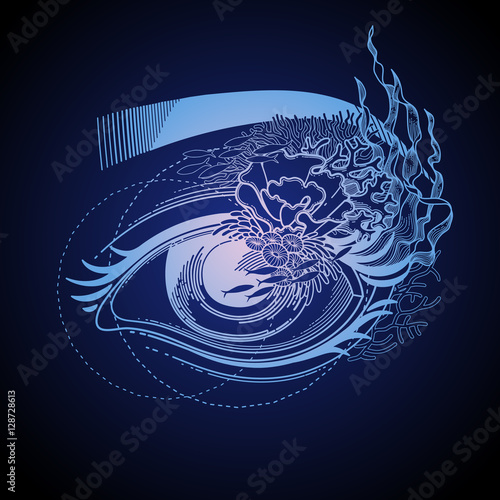 Abstract graphic eye