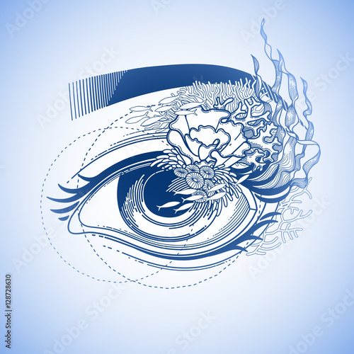 Abstract graphic eye