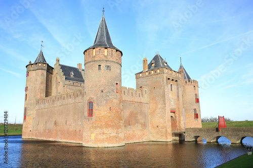 The medieval Muider Castle in North Holland, The Netherlands