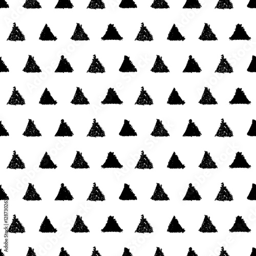 Seamless pattern with triangles