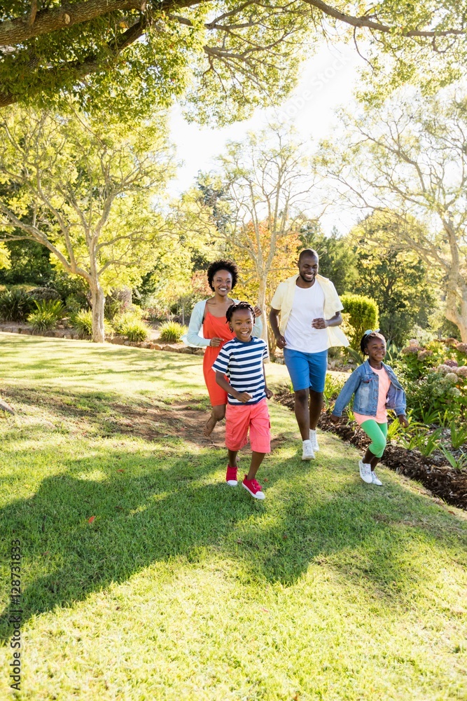 Fototapeta premium Happy family enjoying together
