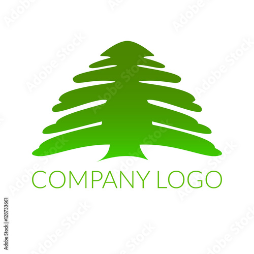 Logo dla firmy z branży ekologicznej, kształt drzewa