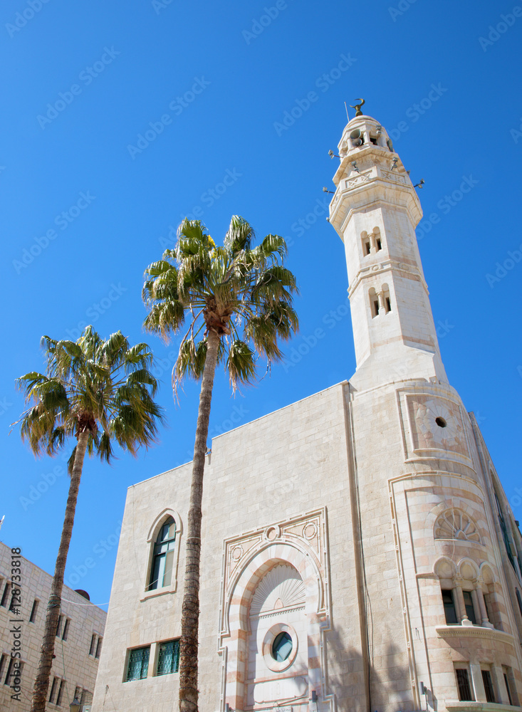 BETHLEHEM, ISRAEL - MARCH 6, 2015: The Mosque of Omar