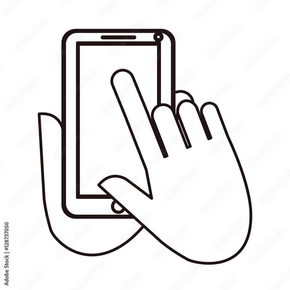 Smartphone icon. Device gadget technology and electronic theme. Isolated design. Vector illustration Smartphone icon. Device gadget technology and electronic theme. Isolated design. Vector illustration