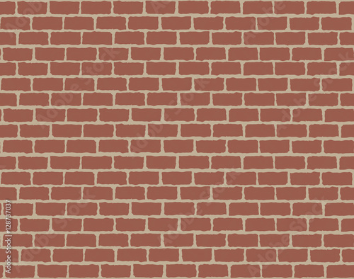 Seamless background of red brick wall