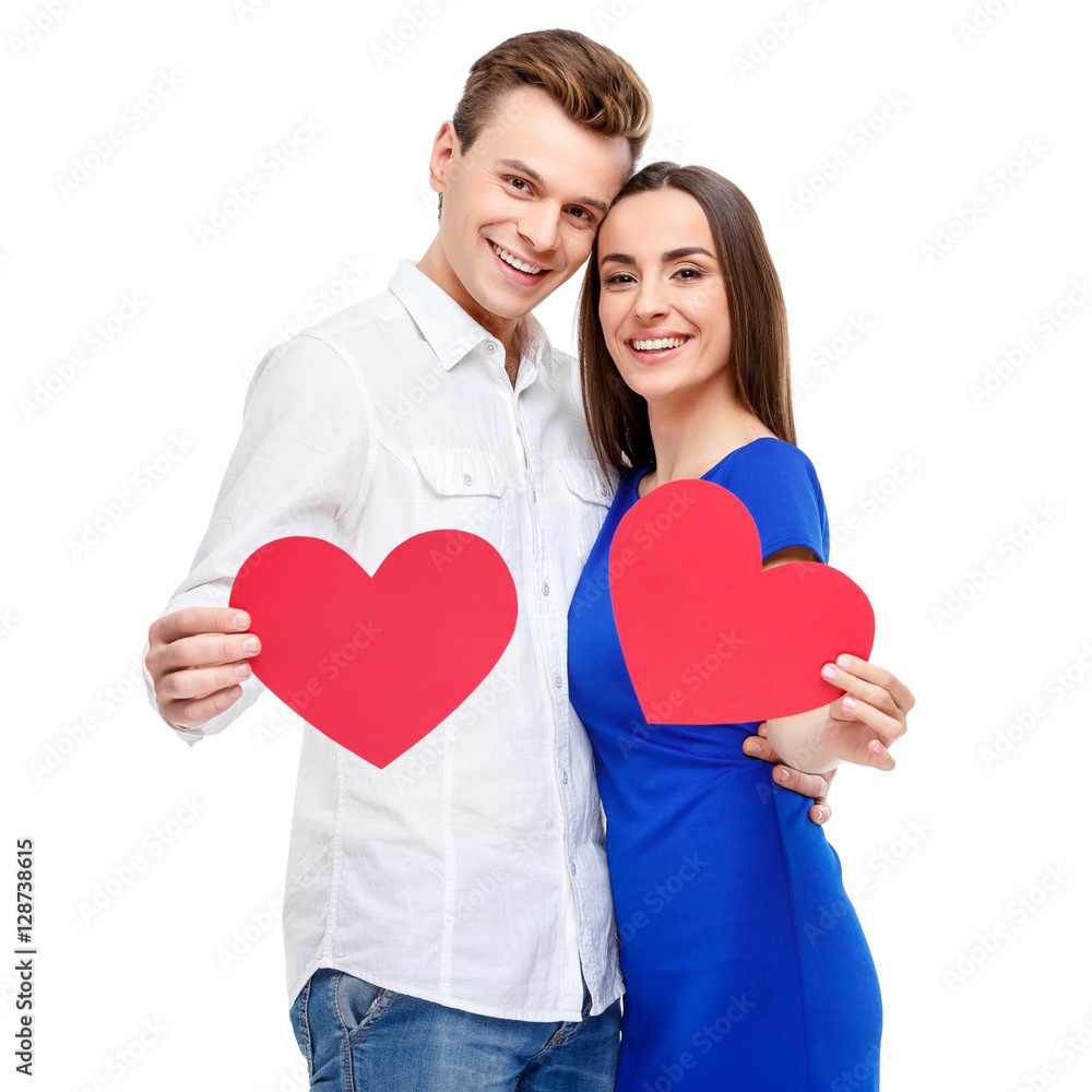 Happy couple on Valentines day