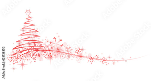 Weihnachtsbaum Schneeflocken Verzierung rot