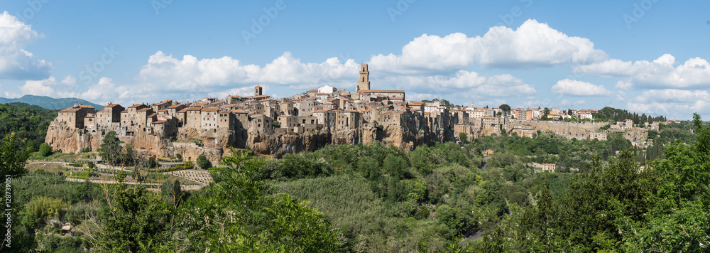 Panoramaaufnahme von Pitigliano