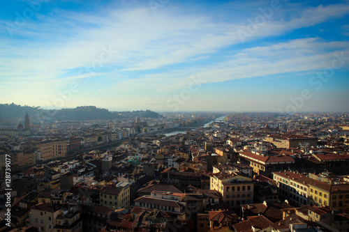 Panorama of city of Florence  Italy
