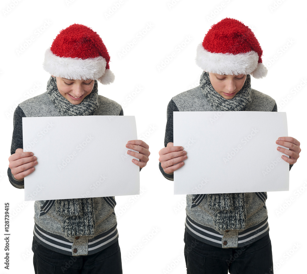 Cute teenager boy in gray sweater over white isolated background Cute teenager boy in gray sweater over white isolated background