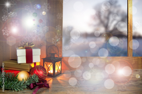 Christmas winter background