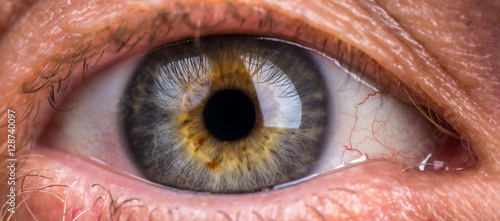 Obraz na płótnie Macro of the eye of a man - Shallow depth of field