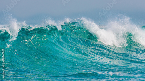 Stunning massive rolling waves crashing into the rocks near Margaret beach  Western Australia