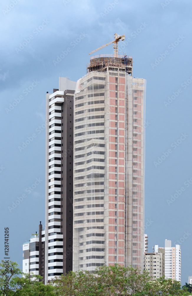 Tall building under construction Tall building under construction