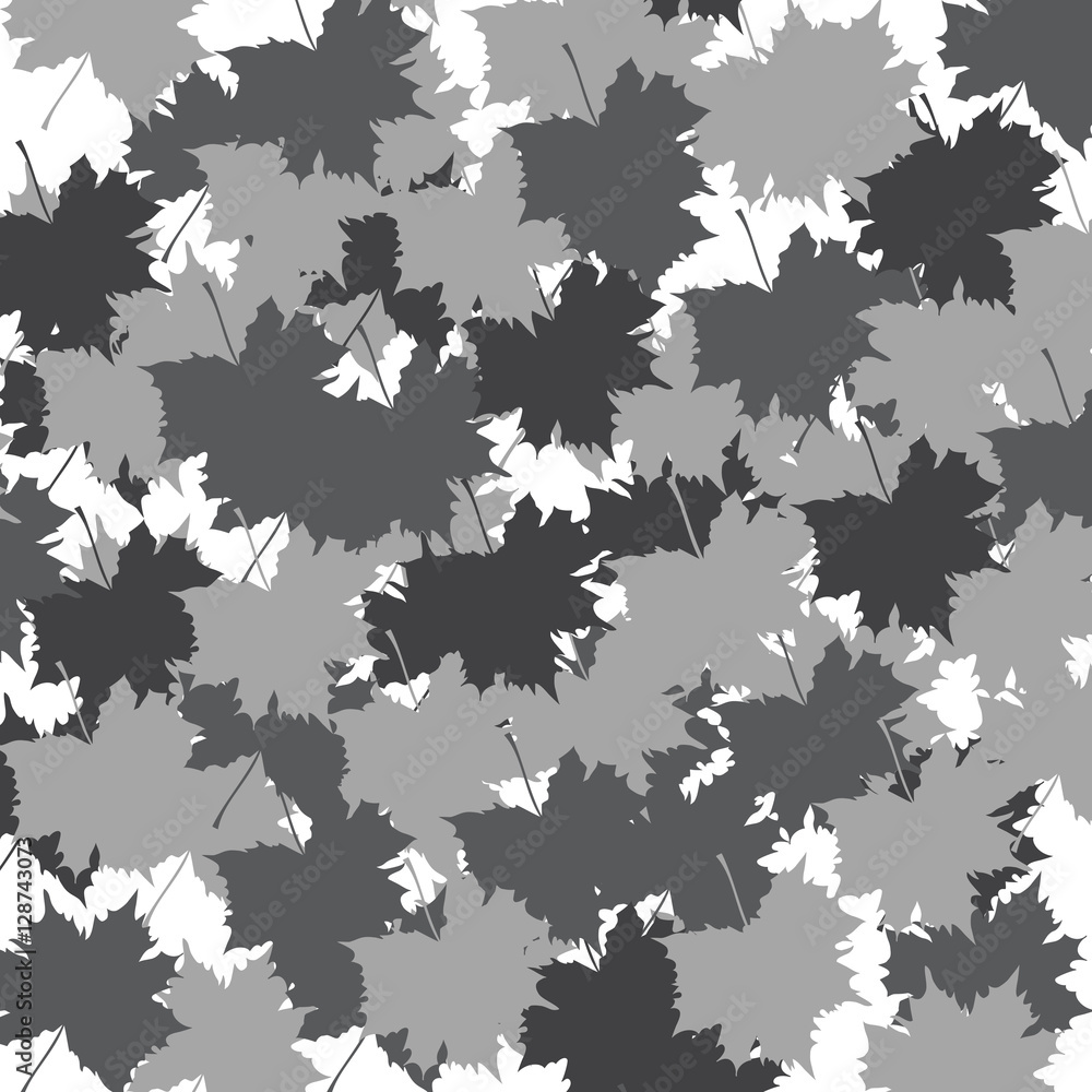 Abstract maple leaves background