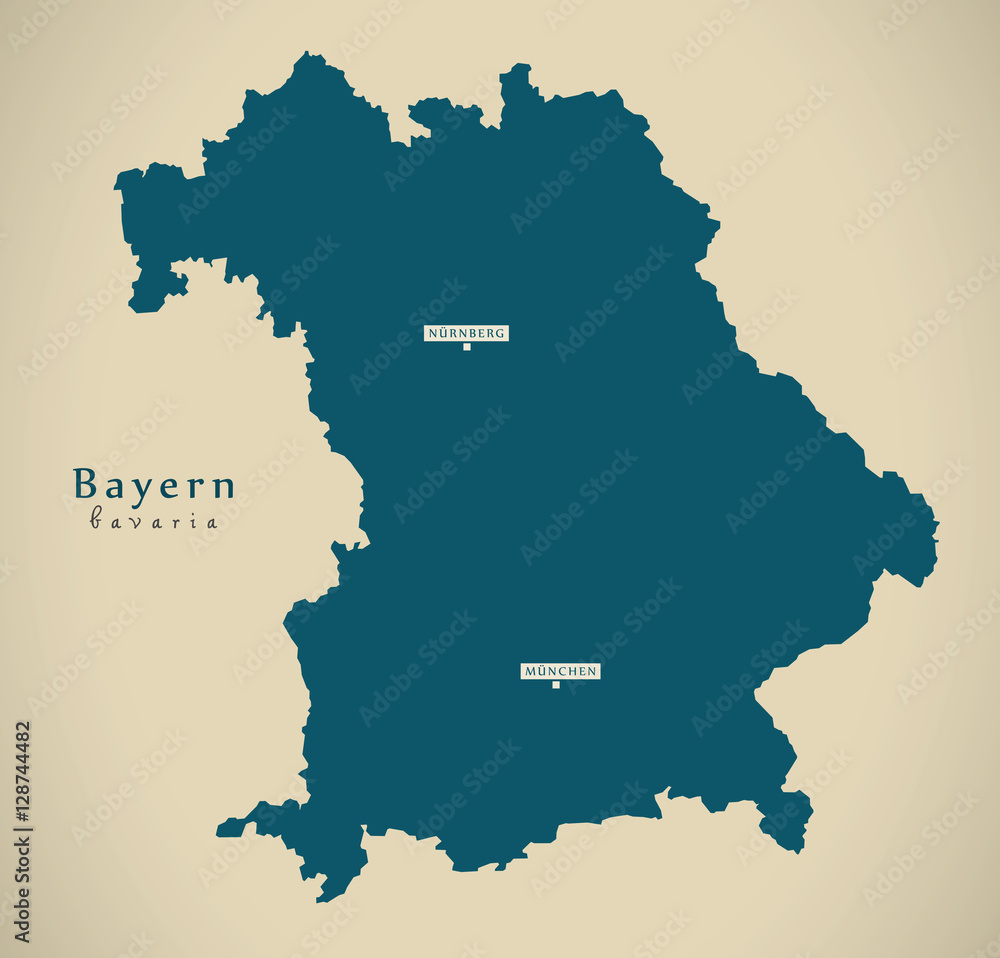 Modern Map - Bayern DE new design refreshed