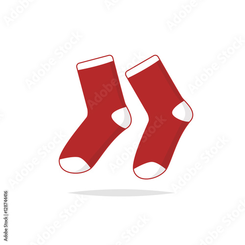 Red socks vector