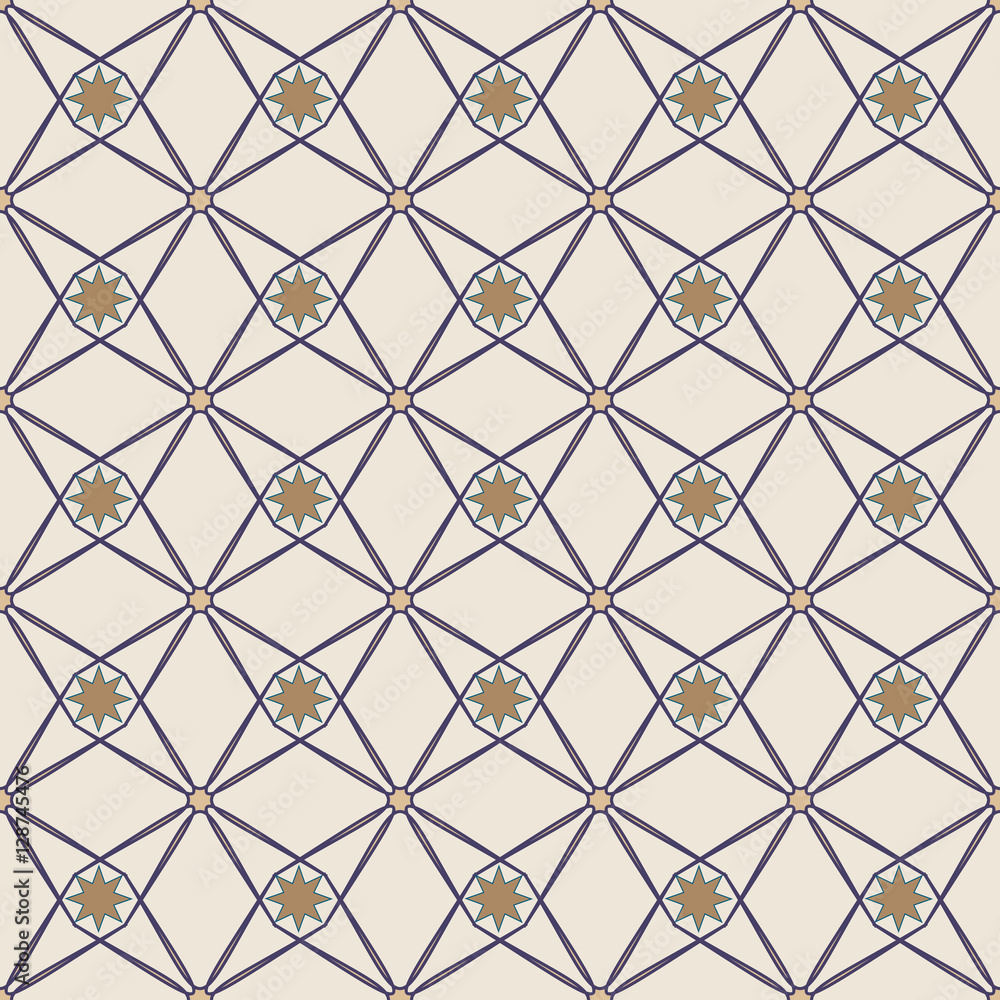 Fototapeta premium Rhombus seamless pattern